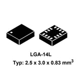 Automotive 6-axis inertial module.3D accelerometer and 3D gyroscope